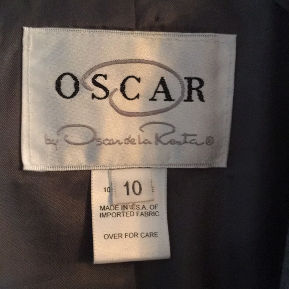 Oscar De La Renta vintage wool and cashmere blazer size 10 - Picture 2 of 6